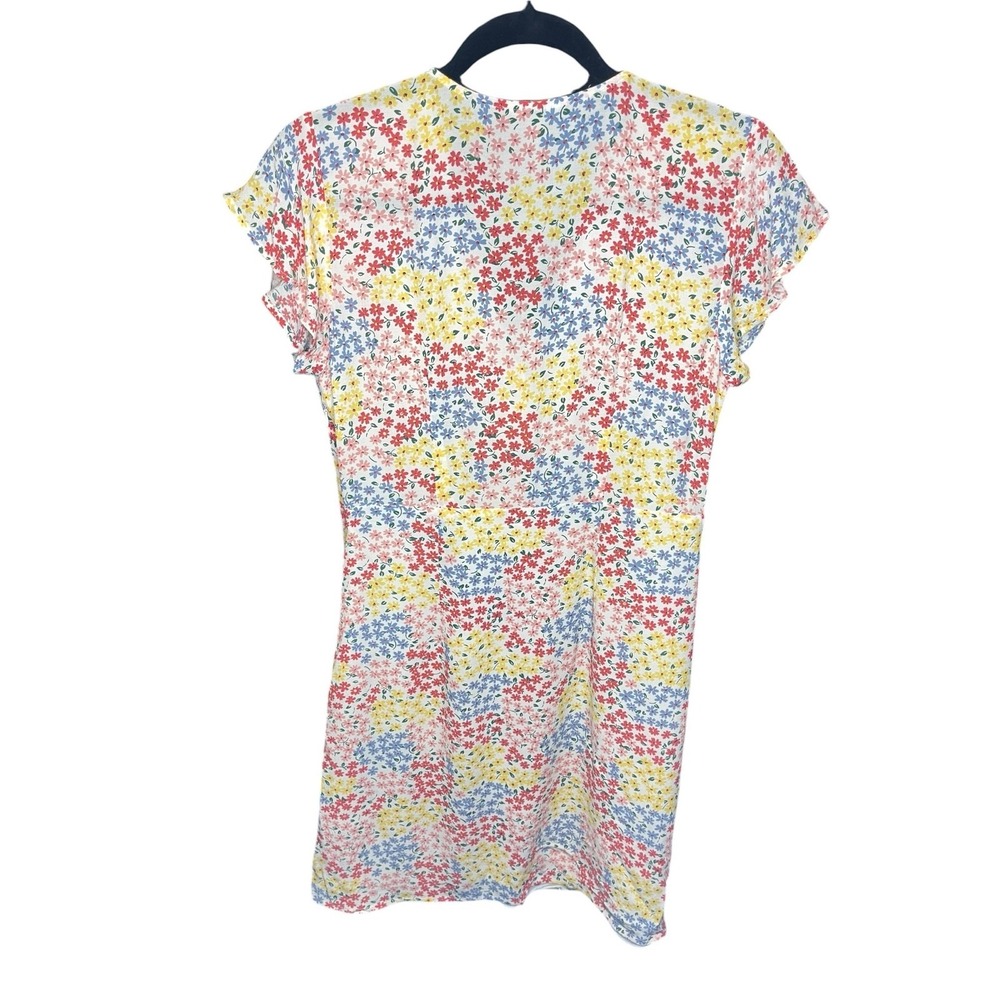 Rails Midi Dress Women's XS Floral Cap Sleeve V-Neck Cottagecore Boho Button Up